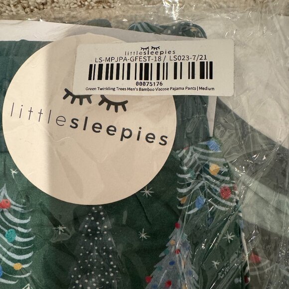 NWT Little Sleepies Men Christmas Tree Two-Piece Pajama Set size Medium - Picture 4 of 6